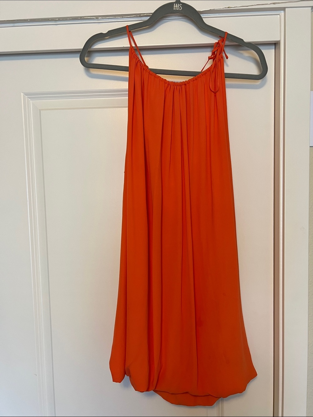 BCBGMaxAzria Bright Orange Maxi Skirt with Spaghetti Straps